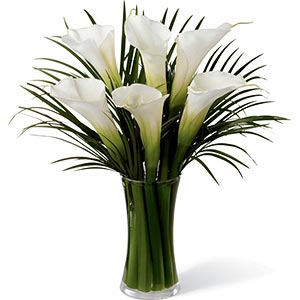 bouquet avec vase (min +100$)
