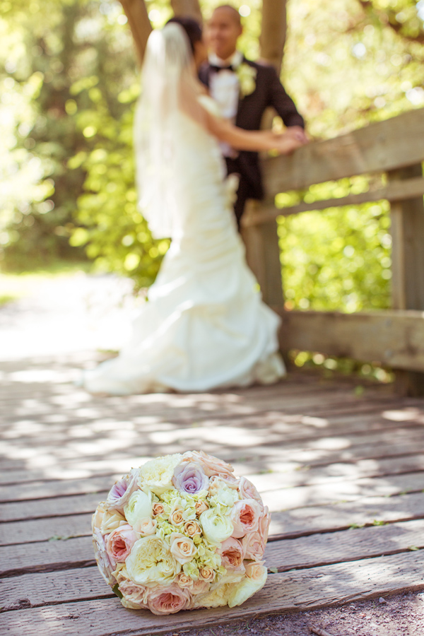 Wedding pastel flower bouquet