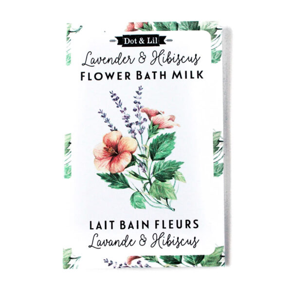 Sachet lait de bain – lavande et hibiscus